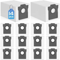 Namajunas - 14x Stofzakken - Stofzuigeraccessoires - Voor Dreame X40 / X50 Ultra Complete, L10s Pro Ultra Heat / L10s Ultra Gen 2 / L40 / L50 Ultra - Geschikt voor Mova E30 Ultra / P50 Pro Ultra accessoireset - Grote zakken - Duurzame Non-Woven Cons — thumbnail 1