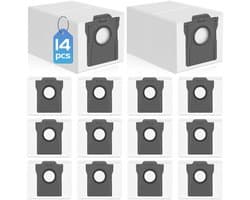 Namajunas - 14x Stofzakken - Stofzuigeraccessoires - Voor Dreame X40 / X50 Ultra Complete, L10s Pro Ultra Heat / L10s Ultra Gen 2 / L40 / L50 Ultra - Geschikt voor Mova E30 Ultra / P50 Pro Ultra accessoireset - Grote zakken - Duurzame Non-Woven Cons