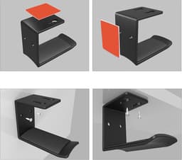 Headset Houder - Koptelefoon houder - Headset Standaard - Headset Haak - Koptelefoon Haak - Hoofdtelefoon Hanger - Zwart — thumbnail 5