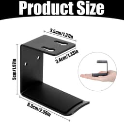 Headset Houder - Koptelefoon houder - Headset Standaard - Headset Haak - Koptelefoon Haak - Hoofdtelefoon Hanger - Zwart — thumbnail 4