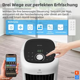 Torenluchtkoeler met 10 liter waterreservoir en wifi, 38 W, 24 snelheden en 3 windmodi — thumbnail 4