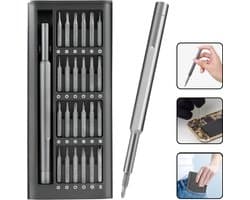 Magnetische Precisie Schroevendraaierset 25-in-1 – Multifunctionele Reparatieset voor Elektronica, Smartphone, Laptop, Bril, Horloge & PC – Met Opbergdoos
