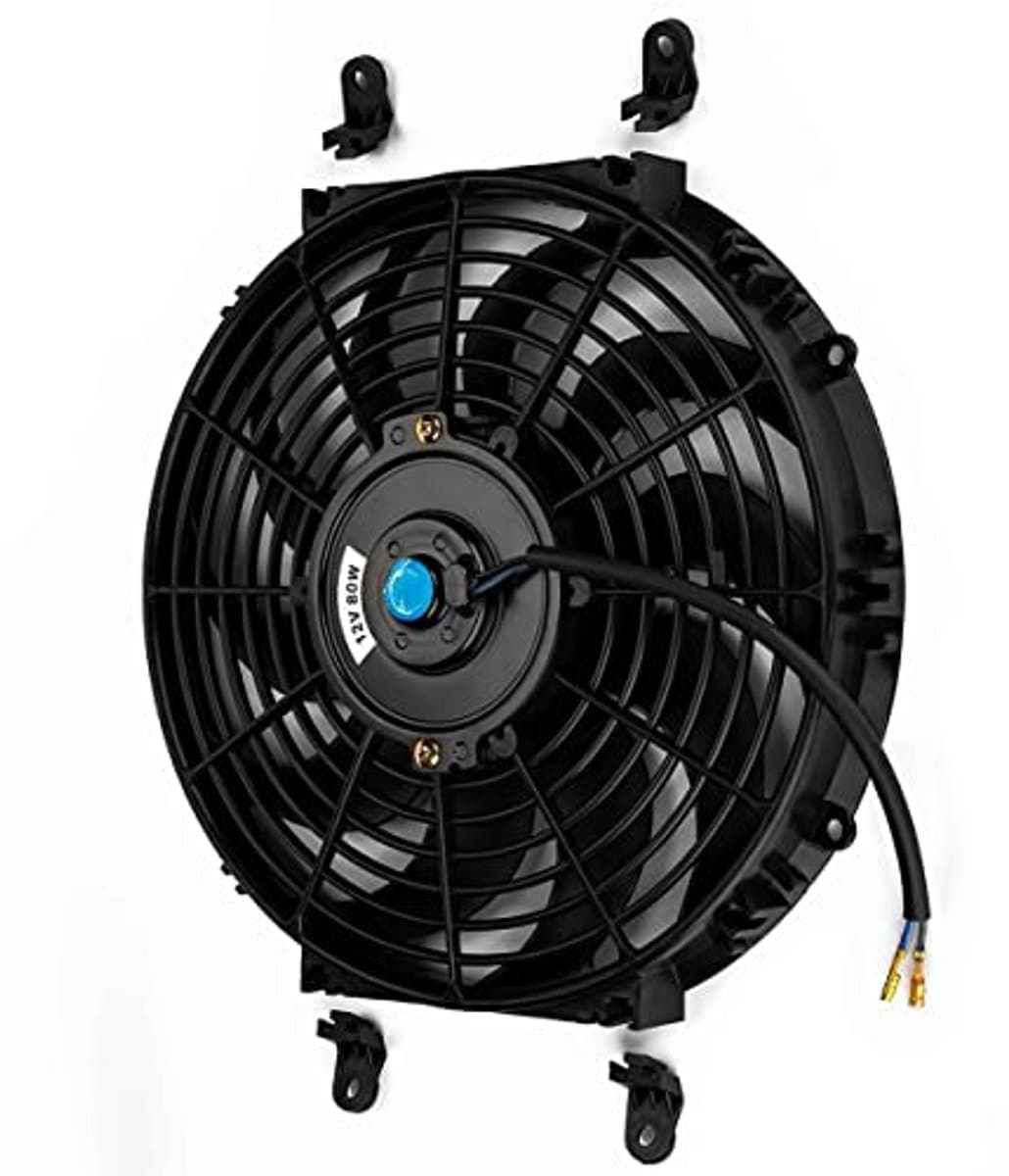 Koelventilator 12 inch voor auto's - Efficiënte 80W koeler met 10 bladen — afbeelding 1