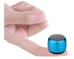 Draagbare Bluetooth Mini Luidspreker met Diepe Bass - Stereo Geluid in Blauw