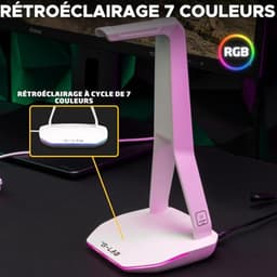 Gaming Headset Stand met RGB Verlichting - Universele Hoofdtelefoonhouder voor PC, PS5, PS4 en Xbox — thumbnail 3