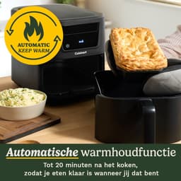 Cuisinart - Compact Max AFS80BL Airfryer - Heteluchtfriteuse XXL 7,6 L 2000W - Tot 8 porties - 7 programma's - Keramische antiaanbaklaag - Zwart — thumbnail 7