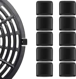 10 stuks hittebestendige siliconenrubberen airfryer met rubberen pad voor levensmiddelen, geschikt voor Ninja AF101 AF161 AF150AMZ Airfryer — thumbnail 1