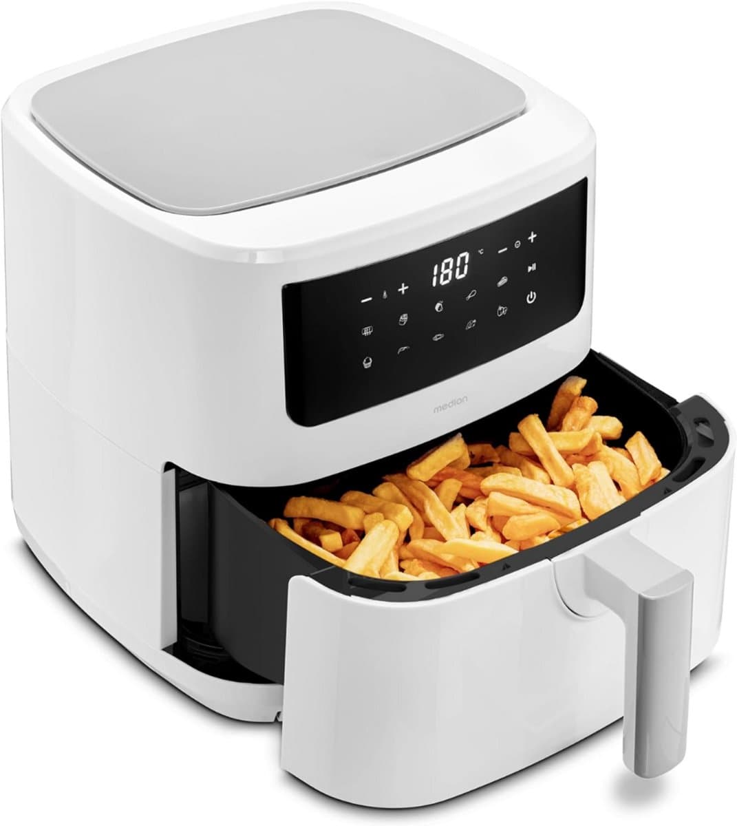 SCH® Mini airfryer - Airfryer - Airfryer klein - Wit - ‎40cm x 33cm x 33cm — afbeelding 1