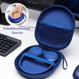longziming -Koptelefoontas EVA – Duurzaam, Schok- en Drukbestendig met Zachte Binnenvoering, Compact & Ergonomisch – Bescherming voor Koptelefoons en Accessoires — thumbnail 3