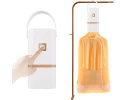 Wasdroger-droger-mini droger- mini wasdroger-Wasdroger - Reisminidroger - Draagbare minidroger - Elektrische reisdroger voor thuis met ingebouwde droogzak - Wit - 70 x 70 cm