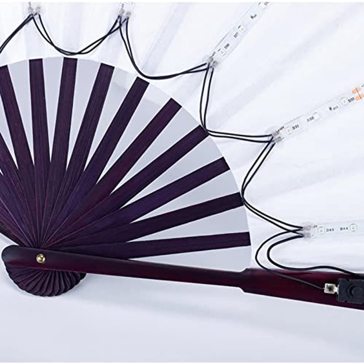 Opvouwbare LED Ventilator voor Feesten en Raves - Perfect voor Dans en Show — afbeelding 1
