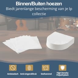 Amido® LP Inner Sleeve & Outer Sleeve - 2X 25 Stuks - LP beschermhoezen - Lp Hoezen 100 Micron — thumbnail 4