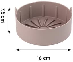 Elkuaie Silikon Pot Liners - Airfryer Siliconen Bakje Ronde - 16cm Wiederverwendbaar voor Meeste Modellen - 1 - Keuken - Bruin — thumbnail 5