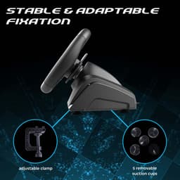 Subsonic Superdrive 270 GT-5 Zwart USB Stuurwiel + pedalen Nintendo Switch, Nintendo Switch 2, PC, PlayStation 4, PlayStation 5, Xbox One, Xbox Series S, Xbox Series X — thumbnail 2