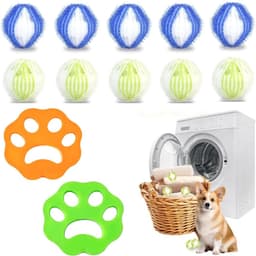 10 Stuks Herbruikbare Ribbontjes - Dierharen Verwijderaar Voor Wasmachine - Nylon en PP, Zacht en Duurzaam — thumbnail 1
