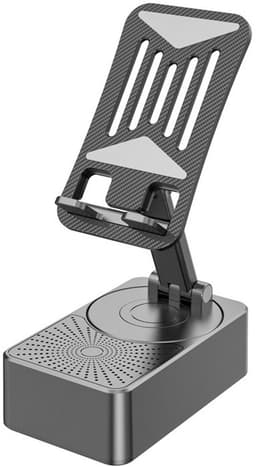 Crrynuo - Bluetooth Speaker - Telefoonhouder - Powerbank - Draadloze Speaker - 1 Stuk - 3-In-1 - Zwart — thumbnail 4