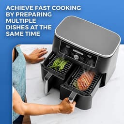 Kitchen Grill Air Fryer Stand Geschikt voor Ninja Double Air Fryer , Geschikt voor Double Basket Air Fryer Oven Magnetron Bakken — thumbnail 2