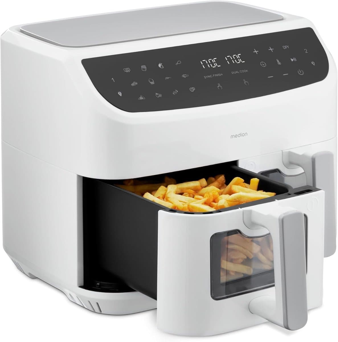 XXL Heteluchtfriteuse met Dubbele Kamer en 9 Automatische Programma's — afbeelding 1