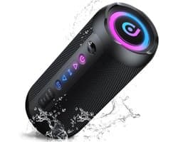 Lzwintrading - Bluetooth Speaker Draadloos - IP67 Waterproof - Draagbare Outdoor Mini Luidspreker - Sterke Bas met Basradiatoren - 30 Uur Afspeeltijd - Geschikt voor Badkamer, Kamperen, Fietsen