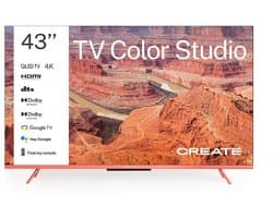 CREATE - QLED 4K 43" Smart TV met antireflectiescherm en gekleurde lijst - TV COLOR STUDIO