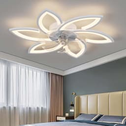 Moderne Plafondventilator met Dimbare LED Verlichting en Afstandsbediening voor Woonkamer en Slaapkamer — thumbnail 1