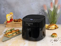 Airfryer XXL – 6,5 Liter – 1800 W – Touchscreen – 40–200°C – Automatische Programma’s – Uitneembare Mand – Zwart — thumbnail 11