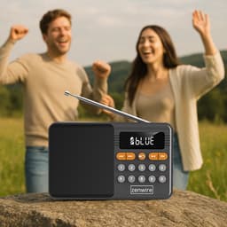 Zenwire Vibe YSF-005BT - FM-radio - Luidspreker - Bluetooth - Draagbaar - SD-kaartlezer - Piekvermogen - 13 W - Werkt op batterijen - Mini-jack - USB - USB-C - Telescopische antenne - LCD-scherm — thumbnail 5