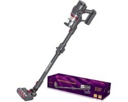 Steelstofzuiger – Draadloze – 45 min Gebruikstijd – 400W – HEPA Filter – LED verlichting zuigmond – Royal Swiss®