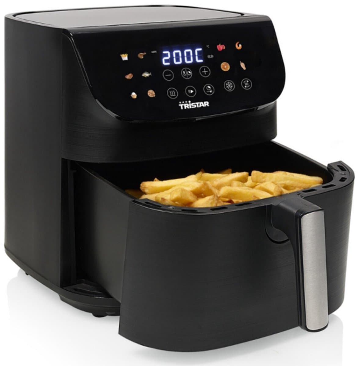 Tristar Airfryer FR-9073 - 9 l - Heteluchtfriteuse - Digitaal LED Touchscreen - 12 programma's - Zwart - 1800 Watt — afbeelding 1