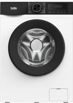 Bella BWA8014.1W - Wasmachine - Stoomfunctie - Energielabel A - 8KG - 1400 Toeren - 16 Wasprogramma's - Wit — thumbnail 1