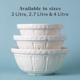 Mengkom 29 cm - Crème, 4 L, Hoge Kwaliteit, Schokbestendig Keramiek, Perfect voor Brood-, Taart- en Pizzadeeg — thumbnail 4