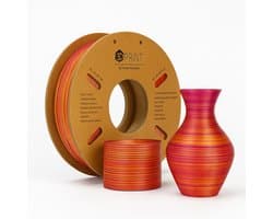 PLA Filament Multikleur - 3D Printer - 1,75mm - Voor FDM of FFF Printer - DIY - Rood, Paars en Goud - 3D&Print