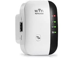 Cuhostki 1-Stuks Wi-Fi Versterker - Draadloze Router - Wifi Repeater - Zwart - CH-WF300 - 300Mbps - Stopcontact Ontwerp