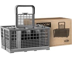 SQOON® Bestekmand Vaatwasser Universeel – Vervanging voor IKEA, Whirlpool, AEG, Bosch, Siemens – 240x135x125 mm – Sterke Kwaliteit