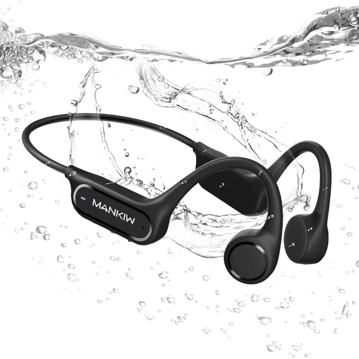 MANKIW Osea Open-ear Hoofdtelefoon – IP68 Waterdicht Bluetooth 5.4 Sport Hoofdtelefoon met 32 GB MP3 – Draadloos Voor Zwemmen, Hardlopen en Training — afbeelding 1