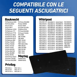 4 stuks filters voor wasdroger, filter gescht voor Bauknecht Privileg Whirlpool Hx 481010716911, 230 x 115 x 14 mm, compatibel met vervangingsfilters voor Whirlpool droger — thumbnail 4