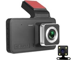 Verbeter de rijveiligheid met dashcams - Nieuwe dashcams voor en achter, dashcams voor voertuigen voor en achter, Ring-autocamera die 360 ​​graden opnames voor en achter maakt (met 16G)
