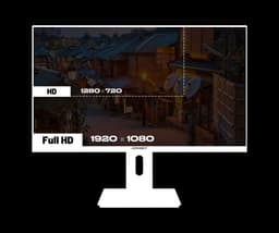 JAPANNEXT Gaming Monitor 23.8" IPS Full HD (1920x1080) 120Hz 0.5ms Wit | JN-IPS238G120F-HSP-W — thumbnail 4
