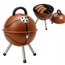 Draagbare Kolengrill "Basketbal" 36x48cm - Camping & Balkon — thumbnail 1