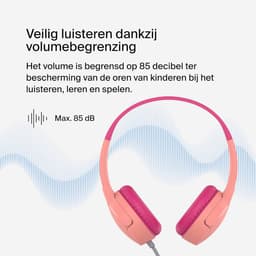 Koptelefoon kinderen met draad - Kinderkoptelefoon - Bedrade hoofdtelefoon - Veilig volume - School - Tablet - Laptop - Reizen - Muziek luisteren — thumbnail 3