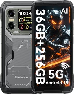 Blackview XPLORE 1 - Robuuste Smartphone - 5G - 36GB RAM - 256GB ROM - 20000mAh - 6.78 inch - Robuuste Telefoon - Nachtzicht - Android 15 - NFC - GPS - Zwart — thumbnail 1