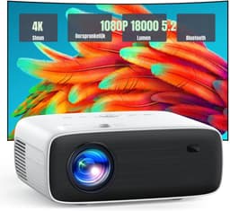 MMP®Draagbare beamer - Beamer - Projector - Mini Beamer - Wit - 22cm x 17cm x 9cm — thumbnail 1