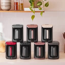 Karaca Hatir Hüp Shiny Black – Volledig Automatisch Turks Koffiezetapparaat – 535W – 5 Kops – Antiaanbaklaag – Overkookbeveiliging – Geluidswaarschuwing — thumbnail 3