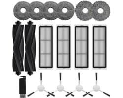 Accessoires gescht voor Dreame L10s Pro Ultra, L10 Prime L10s Pro Gen 2, L10s Plus, 2 x Hoofdborstels, 6 x Dweildoeken, 4 x Filter, 4x Zijborstels, Reserveonderdelen