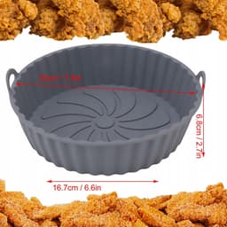 Siliconen Inzetstuk Airfryer - Ronde Bakvorm voor Airfryer 20.5cm — thumbnail 5