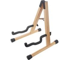 Gitaarstandaard - Opvouwbare "A"-standaard voor akoestische en elektrische gitaar - Hout