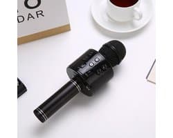 Karaoke microfoon bluetooth draadloos - stemvervormer - karaoke set-  voor kinderen en volwassenen - zwart
