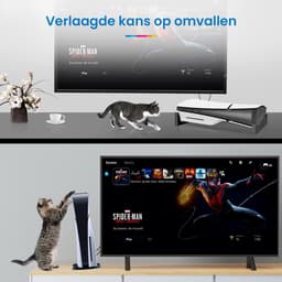 YONO Standaard Horizontaal geschikt voor PS5 SLIM - Houder Playstation 5 Stand Accessoires Beugel - Zwart — thumbnail 3