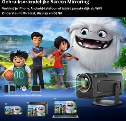 HY320 – Ultieme Draagbare Mini Beamer – WiFi 6 - 1080P HD - 390 ANSI - Android 11 - Bluetooth 5.0 – Home Cinema — thumbnail 2