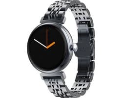 Belesy® Dakota Smartwatch Dames – Smartwatch Heren – Horloge 1.04 inch AMOLED Kleurrijk Touchscreen – Veel Gezondheidsmeters – Fitness Tracker – Agenda & Email & Meldingen – Bluetooth Bellen – Muziek Speler – AI Voice Assistent – Zwart Staal